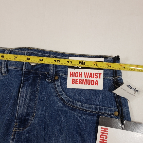 d.jeans High Waist‎ Bermuda Womens Shorts 8 Medium Blue Denim - Picture 9 of 12